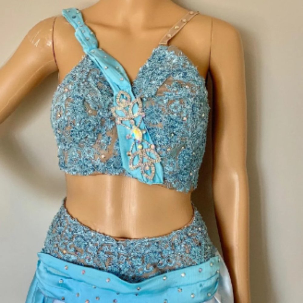 Turquoise Custom Dance Costume